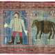 A SILK PICTORIAL YARKAND POLYPTYCH - photo 1