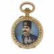 A DIAMOND-SET ENAMELLED MINIATURE POCKET WATCH - Foto 1