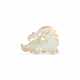 A WHITE JADE PHOENIX-FORM PENDANT - photo 1