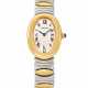 CARTIER, STEEL AND GOLD BAIGNOIRE BRACELET WATCH - Foto 1