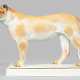 Große Meissen Tierfigur einer Löwin - photo 1