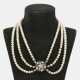 Orientperl-Collier mit prachtvoller Diamantschließe - photo 1