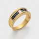 Hochfeiner Saphir-Diamant-Bandring - photo 1