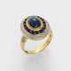 Entourage-Ring mit Saphir - photo 1