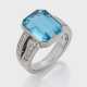 Aquamarin-Brillantring - photo 1