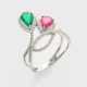 Extravaganter Rubin-Smaragdring - photo 1