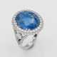 Haute Joaillerie-Brillantring mit Burma-Saphir - photo 1