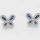 Paar charmante "Butterfly"-Brillant-Ohrringe - Foto 1