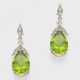 Paar Peridot-Brillant-Ohrringe - photo 1