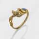 Ring mit Mondstein "Schlange und Taube" - Foto 1