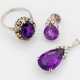 Demi Parure mit Amethysten und Brillanten - photo 1