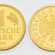 Zwei 1-DM-Goldmünzen der Deutsche Bundesbank von 2001 - photo 1