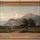 Weber, Paul (1823 Darmstadt-1916 München) "Ansicht des sommerlichen Kochelsees", Öl/ Lw., sign. u.l., rückseitig Ortsangabe "Kochelsee", charakteristisches Werk aus der zweiten Schaffensperiode des Kü… - фото 1