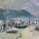 Mutterlose, Heinz (1927 Schkeuditz-1995 ebenda) "Ostsee", Gouache, weiß gehöht, sign. und dat. ´87, 42,5x59,5 cm, hinter Plexiglas und Rahmen - photo 1
