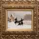 Sell, Christian (1856-1925) "Preußische Infanterie im Winterfeldzug", Öl/ Holz, sign. u.l., 15,5x21 cm, Rahmen - photo 1