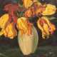 Koch-Stetter, Dora (1881 Bayreuth-1968 Ahrenshoop-Althagen) "Blumenstilleben mit Tulpenstrauß in Vase", Öl/ Lw., sign. u.r., 32x26 cm, Rahmen (Studium an der Berliner Kunstschule, Lehrmeister Lovis Corinth und … - photo 1