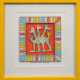 Rizzi, James (1950 New York-2011 ebenda) "Spring into Action", 3-D-Grafik, 298/ 350, sign. und dat. 2001, 15,5x14 cm, Im Passepartout hinter Glas und Rahmen - photo 1