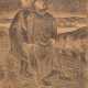 Barlach, Ernst (1870 Wedel/Holstein-1938 Rostock) "Die Sterndeuter", Litho., unsign. u.l. bez. "Ernst Barlach Nachlass", 37,5x27,5 cm, im Passepartout hinter Glas und Rahmen - photo 1