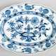 Meissen-Platte, oval, 1850-1924, Zwiebelmuster, Neuer Ausschnitt, 1. Wahl, L. 28 cm - photo 1