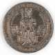 Bleiguß-Medaille "Karl IV Böhmen", Kaiser zwischen zwei Wappenschildern, 60 mm - photo 1