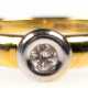 Brillant-Ring, 585er GG/WG, besetzt mit 1 Brillanten von 0,10 ct. (punziert) in Zargenfassung, Ges.-Gew. 2,45 g, RG 52,5 - Foto 1