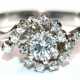 Brillant-Ring, 750er WG, besetzt mit 15 Brillanten von zus. ca. 0,55 ct. in Krappenfassung, Ges.-Gew. 3,27 g, RG 56 - фото 1