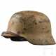 Stahlhelm M 35 des Heeres mit sandfarbenem Anstrich - photo 1