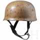 Stahlhelm M 38 für Fallschirmschützen mit sandfarbenem Tarnanstrich - photo 1