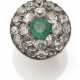 Historischer Ring, Smaragd und Diamanten (indische Arbeit), Ringschiene Europa - photo 1