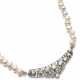 Belle Époque Collier mit Diamanten und Südseeperlen - photo 1
