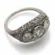 Art Déco Ring mit Diamanten - photo 1