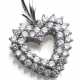 Herz-Anhänger mit Diamanten - photo 1