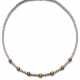 Riviere Brillanten und orangefarbene Saphire Collier - photo 1