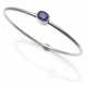 Platin Armreif mit Saphir - photo 1