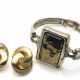 Paar Vintage Ohrclips und Armband - Foto 1
