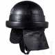 Helm für Panzerfahrer mit Totenkopf-Emblem - Foto 1