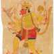 Drei tantrische Diagramme mit Hanuman und Ravana - фото 1