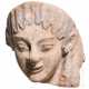 Antefix aus Ton mit Bemalungsresten, etruskisch, spätes 6. Jhdt. v. Chr. - Foto 1