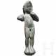 Synkretistische Bronzestatuette des Harpokrates mit Herakles-Keule, römisch, 2. - 3. Jhdt. - фото 1