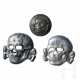 A Small Collection of SS Visor and Sidecap Skull Insignia - фото 1