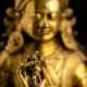 Feuervergoldete Bronze des Padmasambhava auf einem Lotos - photo 1