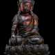 Bronze des Buddha Shakyamuni auf einem Lotos - фото 1