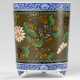 Pinselbecher aus Porzellan mit umlaufendem, floralen Dekor in Cloisonné-Email - Foto 1