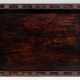 Großes Tablett aus Hartholz mit Shou-Medaillons - photo 1