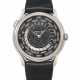 PATEK PHILIPPE. A RARE AND HIGHLY ATTRACTIVE 18K WHITE GOLD LIMITED EDITION AUTOMATIC WORLD TIME WRISTWATCH WITH MOON PHASES, MADE TO COMMEMORATE THE 175TH ANNIVERSARY OF PATEK PHILIPPE IN 2014 - Foto 1