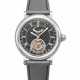 GERALD GENTA. AN ATTRACTIVE 18K WHITE GOLD TOURBILLON WRISTWATCH WITH DATE AND POWER RESERVE INDICATION - photo 1
