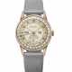MOVADO. A VERY RARE AND HIGHLY ATTRACTIVE STAINLESS STEEL AND PINK GOLD TRIPLE DATE CALENDAR WRISTWATCH WITH TWO-TONE DIAL - Foto 1