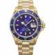 ROLEX. A CHARMING 18K GOLD AUTOMATIC WRISTWATCH WITH SWEEP CENTRE SECONDS, DATE AND BRACELET - photo 1