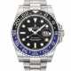 ROLEX. A STAINLESS STEEL DUAL TIME WRISTWATCH WITH SWEEP CENTRE SECONDS, DATE AND BRACELET - photo 1