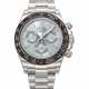 ROLEX. AN IMPRESSIVE AND HEAVY PLATINUM AND DIAMOND-SET AUTOMATIC CHRONOGRAPH WRISTWATCH WITH BRACELET - photo 1